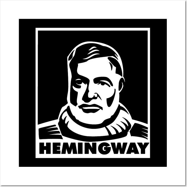 Ernest Hemingway Wall Art by riphan01